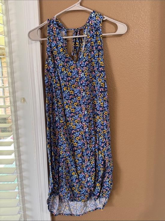 GAP Dresses & Skirts - 🥳 7/$10!! GAP Floral Tie-Back Halter Dress - Blue Multi